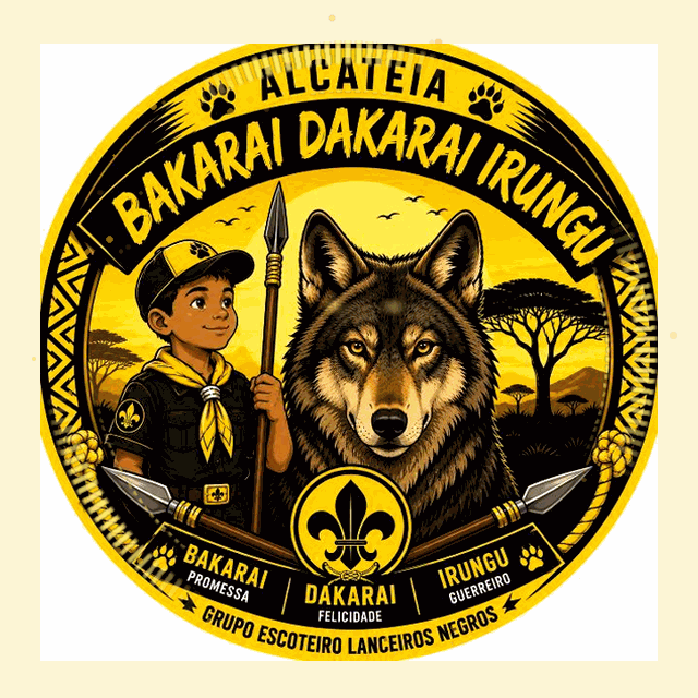 Logo da Alcatéia Bakarai Dakarai Irungu